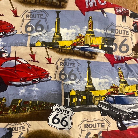 David Carey Originals Men’s Size M Historic Route 66 Cotton Blend Graphic Shirt - Picture 5 of 16